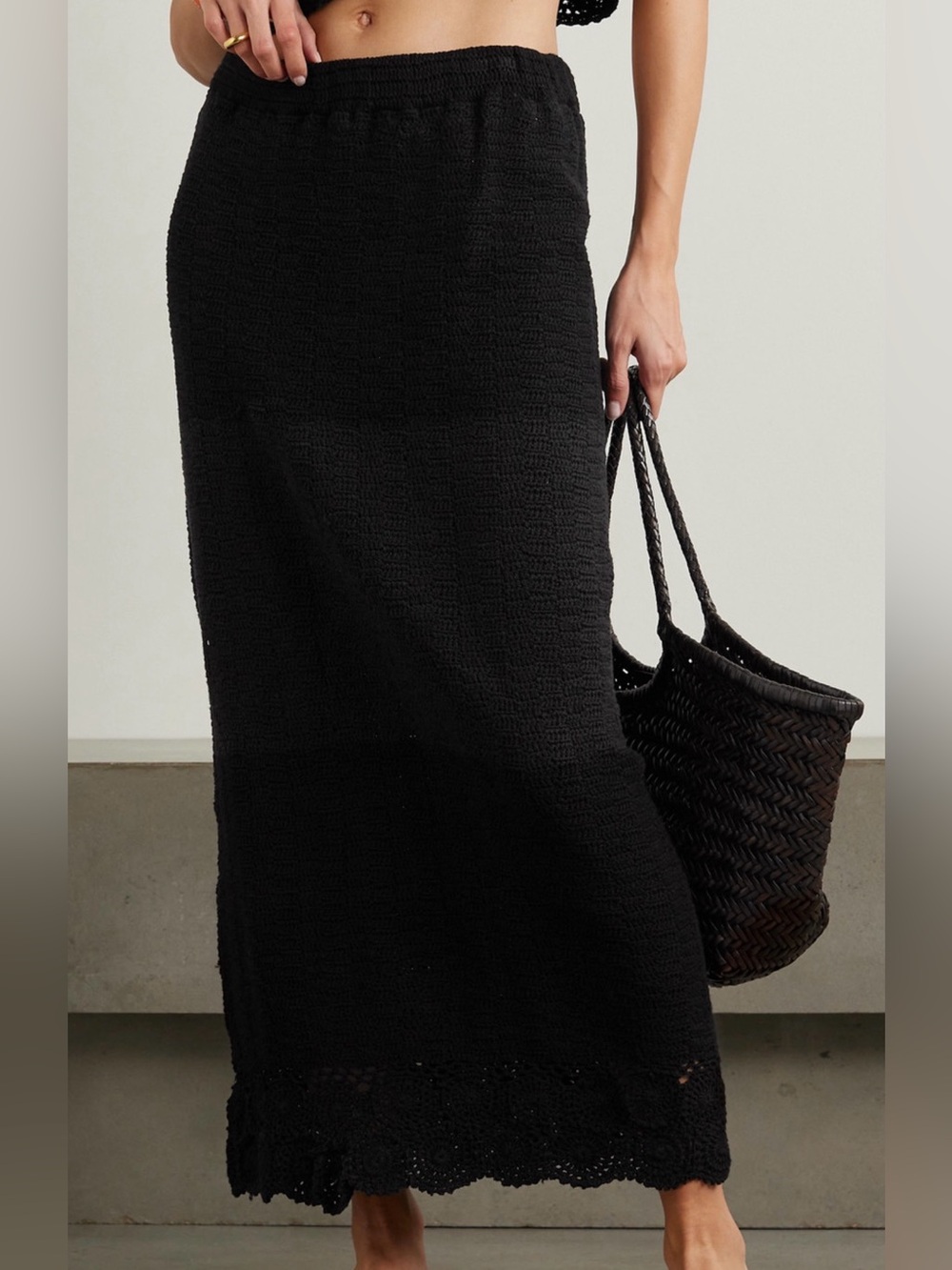 Faithfull the Brand Lula Crochet Maxi Skirt